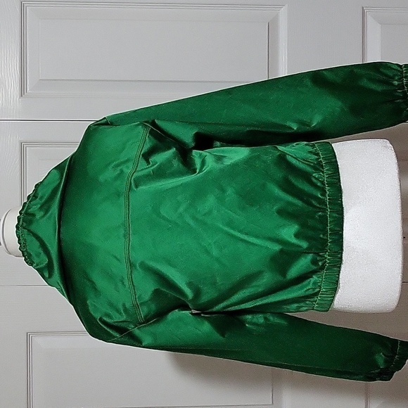 Kenneth Cole Reaction Kelly Green Lined Satin Look St. Patrick's Day Jacket Sz S - Picture 4 of 14